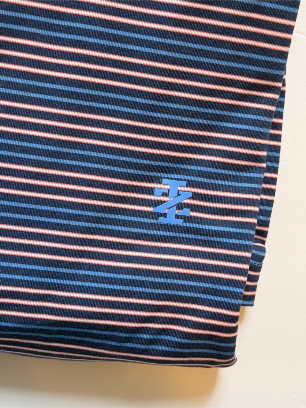 Izod Golf Striped Polo Shirt XXL Blue - Picture 3 of 4